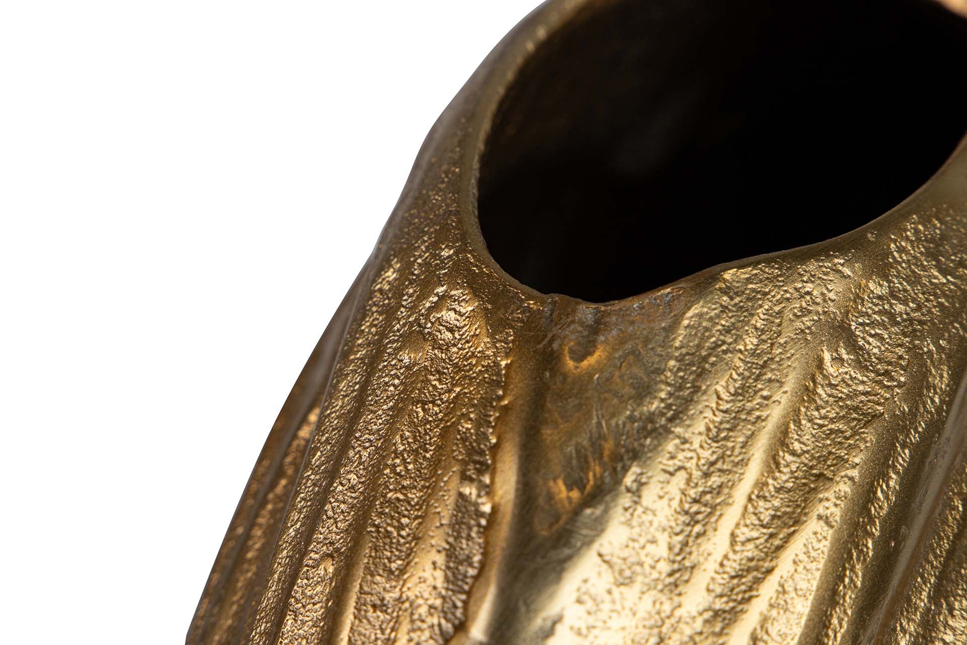 JARRON ALUMINIO DORADO 32x14x29 CM