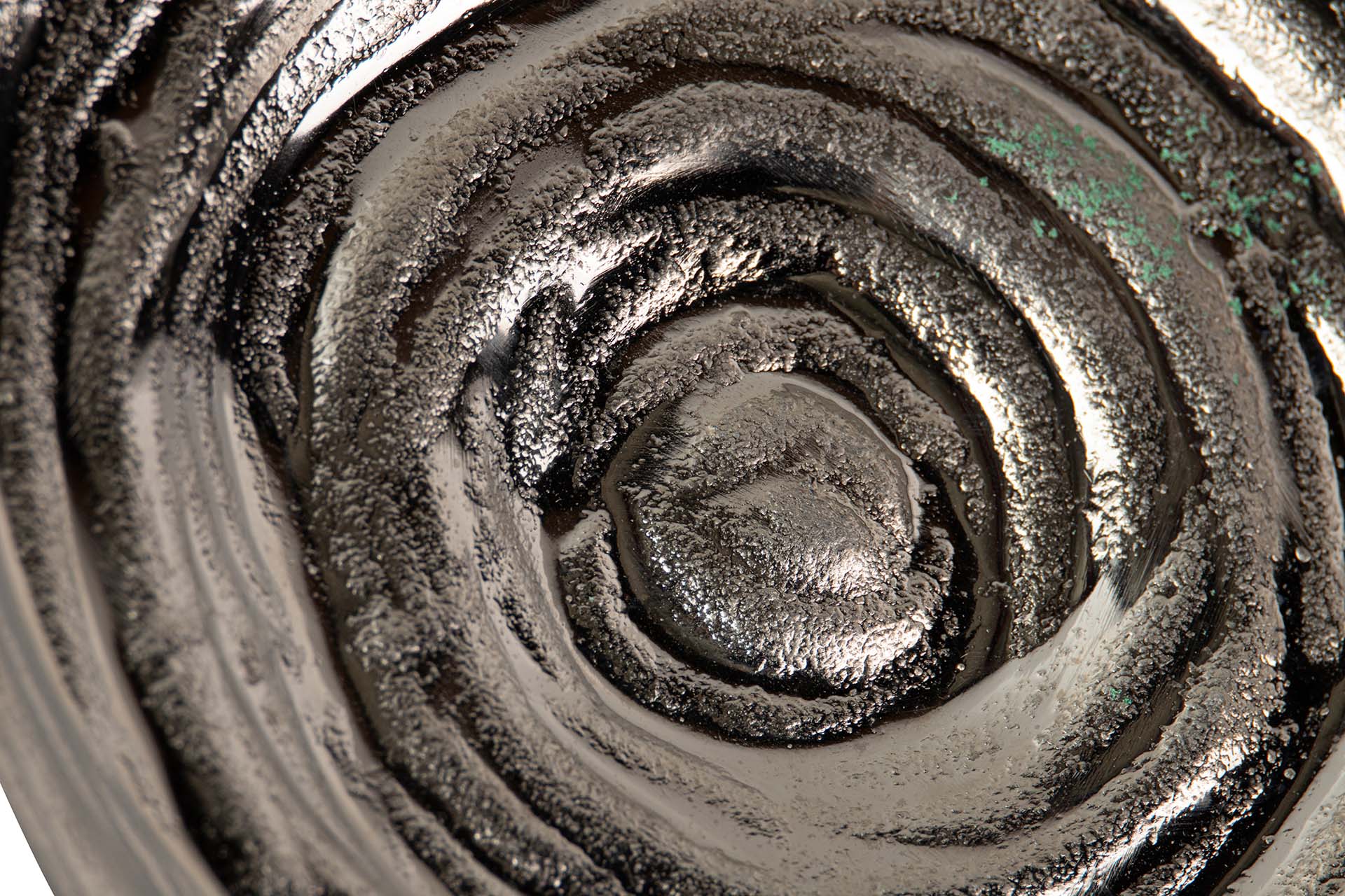 SILVER ALUMINUM VASE 32x14x29 CM