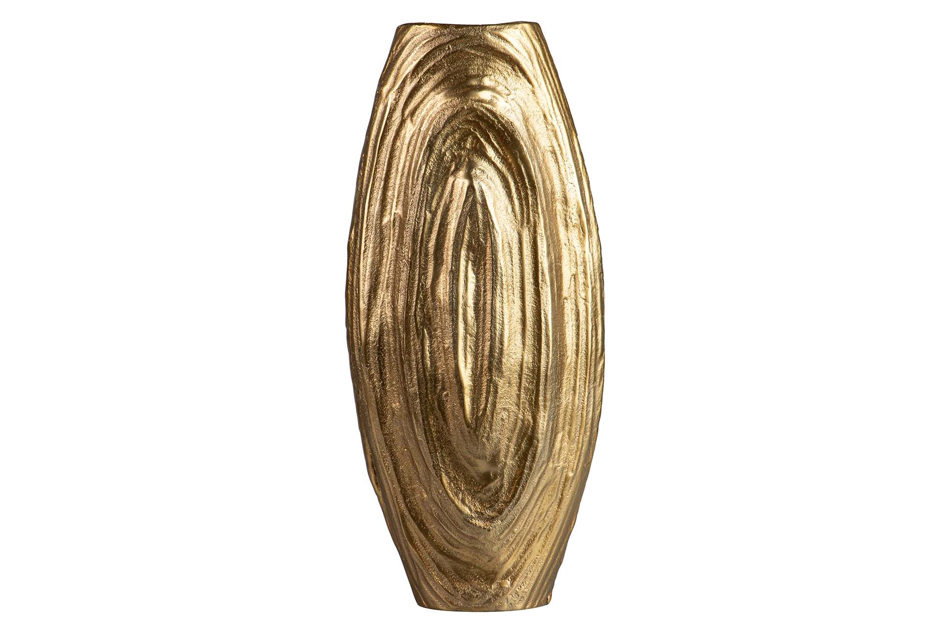 JARRON ALUMINIO DORADO 21x12x47 CM