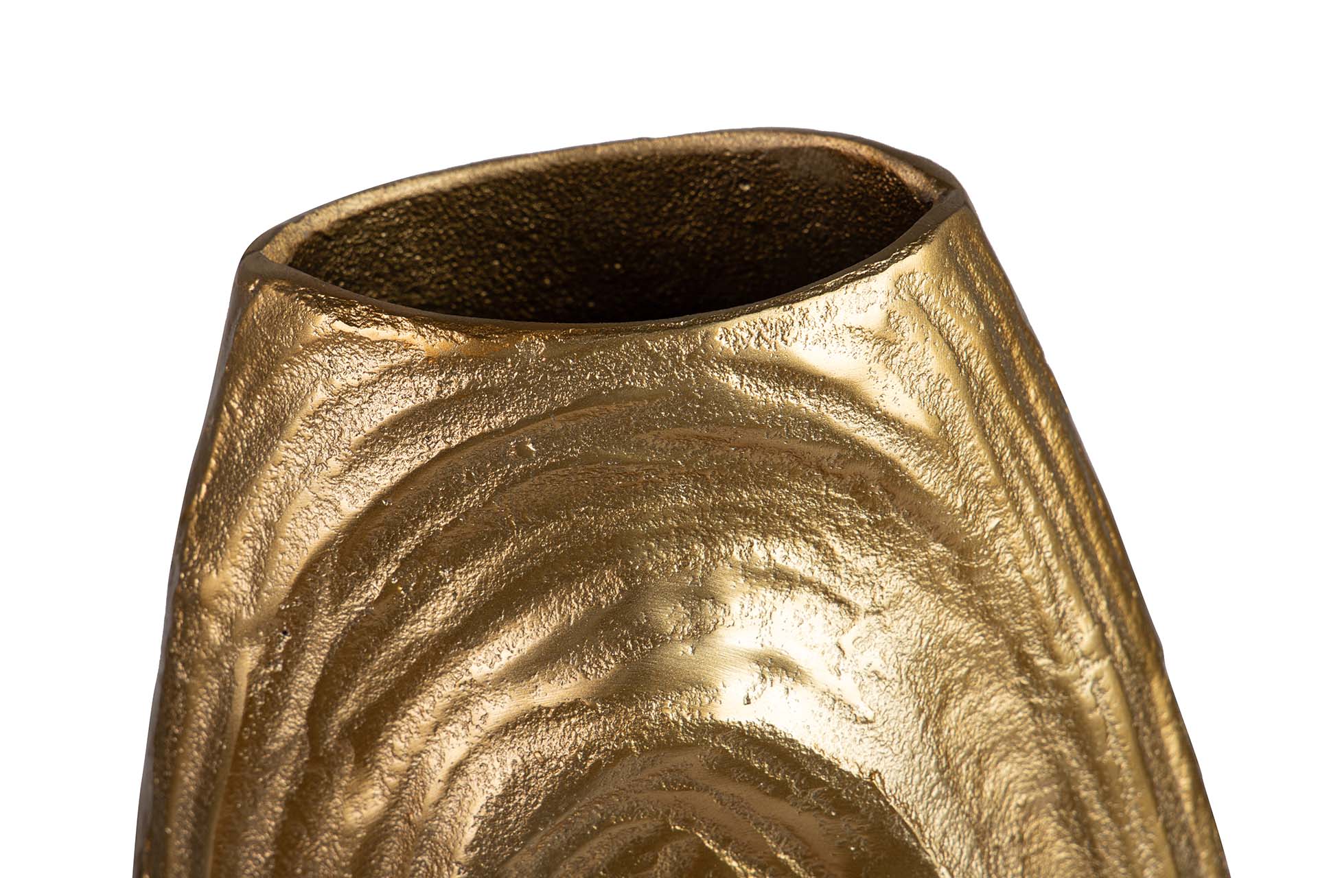 JARRON ALUMINIO DORADO 21x12x47 CM