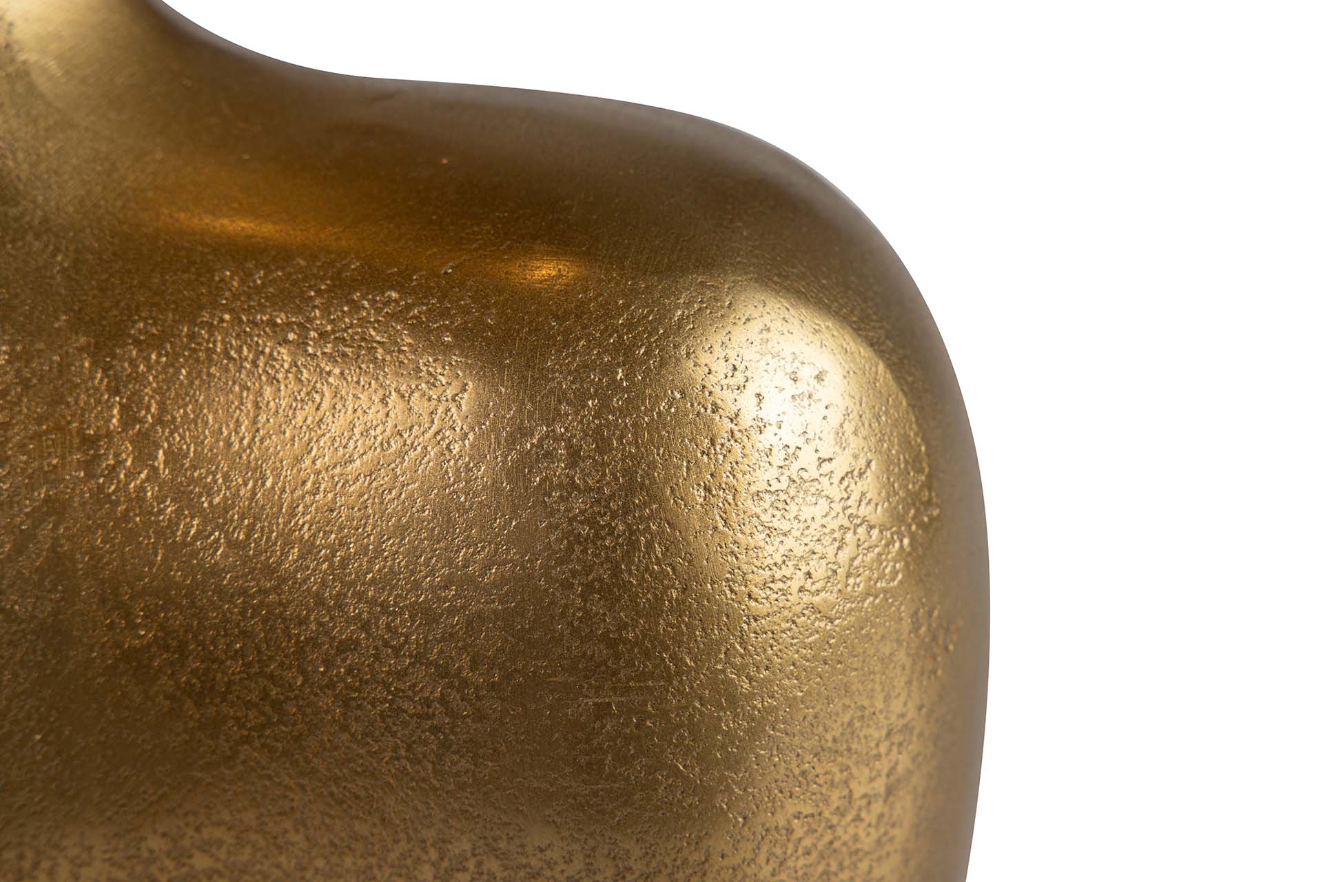 GOLD ALUMINUM VASE 24x13x18 CM