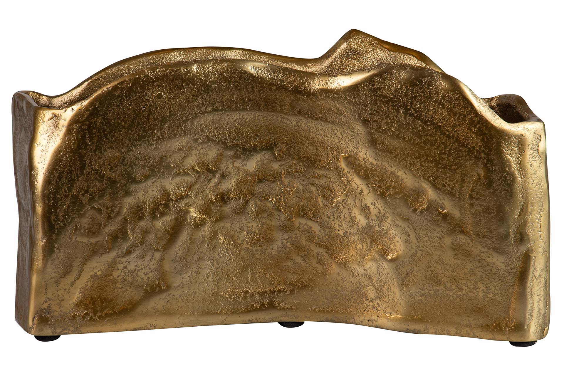 GOLD ALUMINUM VASE 37x11x20 CM