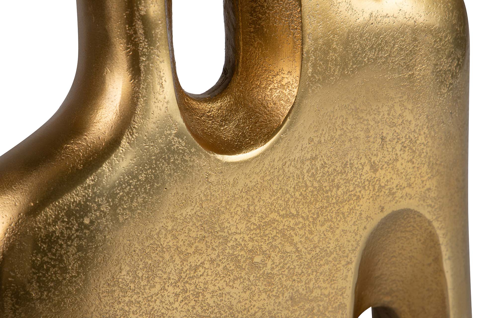 GOLD ALUMINUM VASE 30x7x36 CM