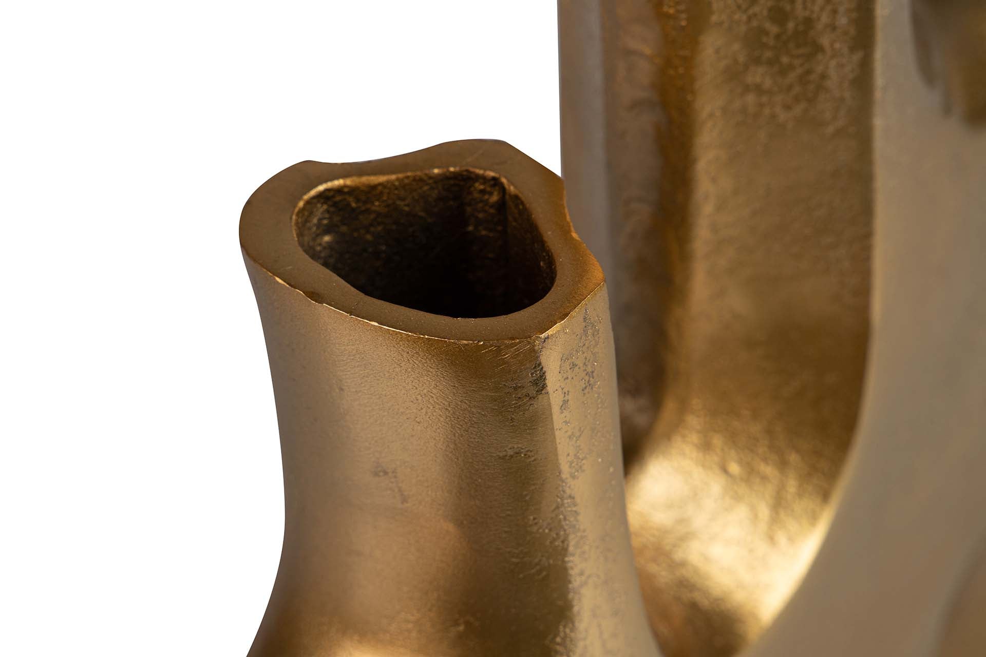 JARRON ALUMINIO DORADO 30x7x36 CM