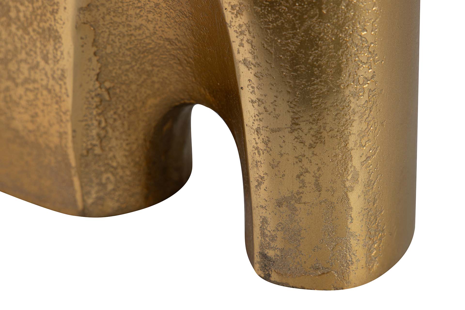 JARRON ALUMINIO DORADO 30x7x36 CM