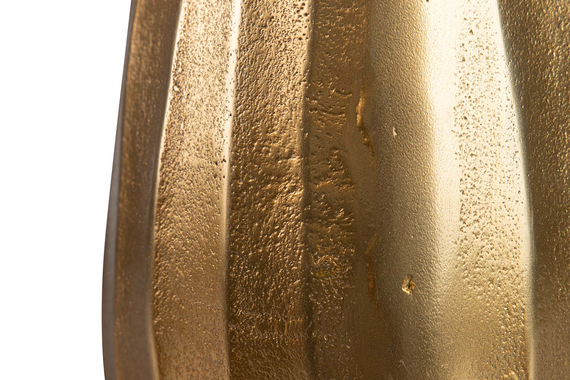 GOLD ALUMINUM VASE 16x16x29 CM