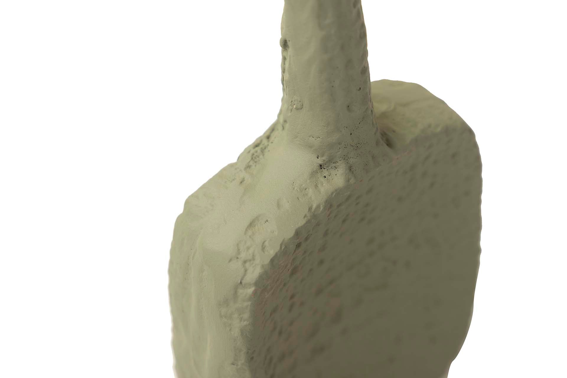 GREEN ALUMINUM VASE 10x3x24 CM