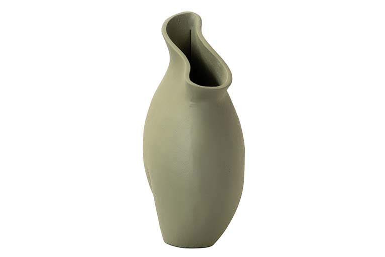 JARRON ALUMINIO VERDE 21x11x24 CM