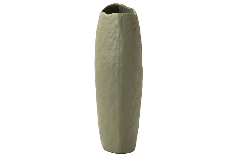 JARRON ALUMINIO VERDE 21x11x33 CM