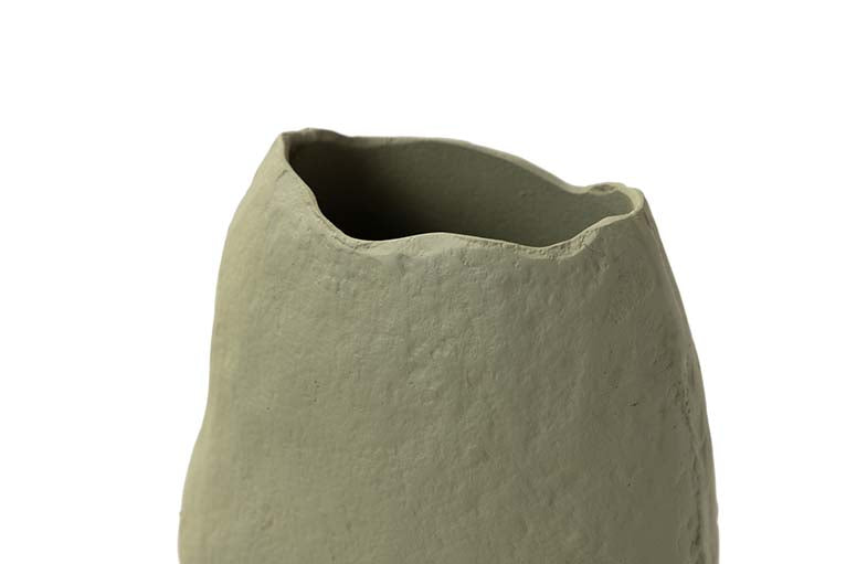 JARRON ALUMINIO VERDE 21x11x33 CM