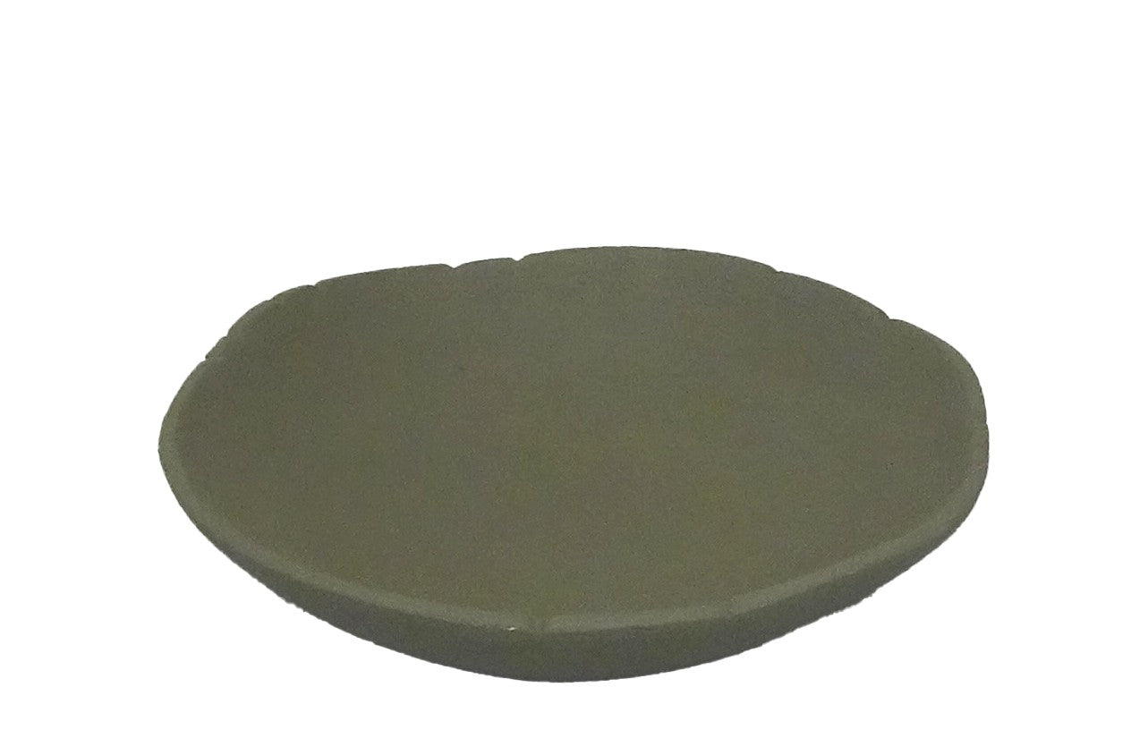 CENTRO DE MESA ALUMINIO VERDE 14x4x14 CM