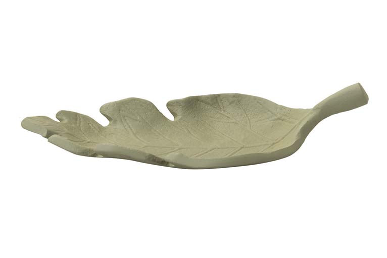 CENTRO DE MESA ALUMINIO VERDE 19x9x3 CM