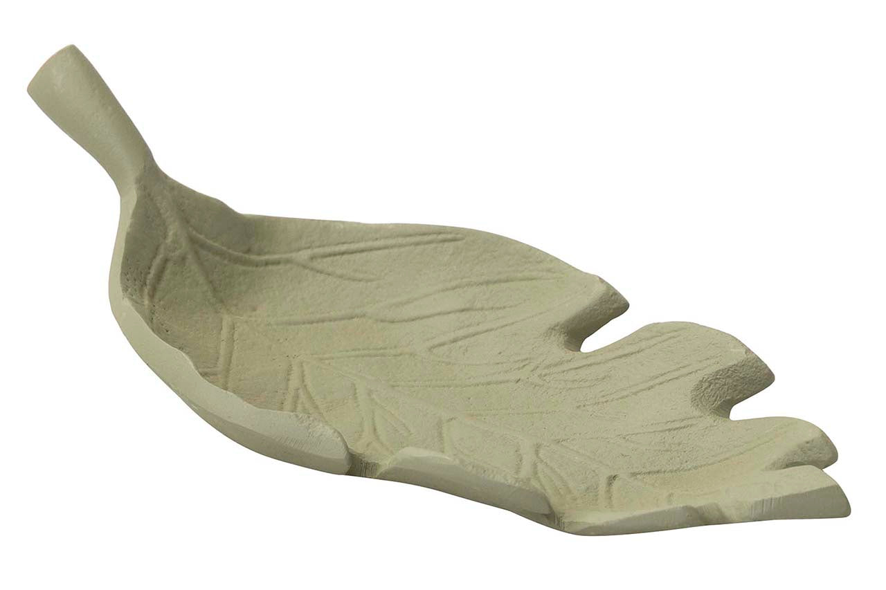 CENTRO DE MESA ALUMINIO VERDE 19x9x3 CM