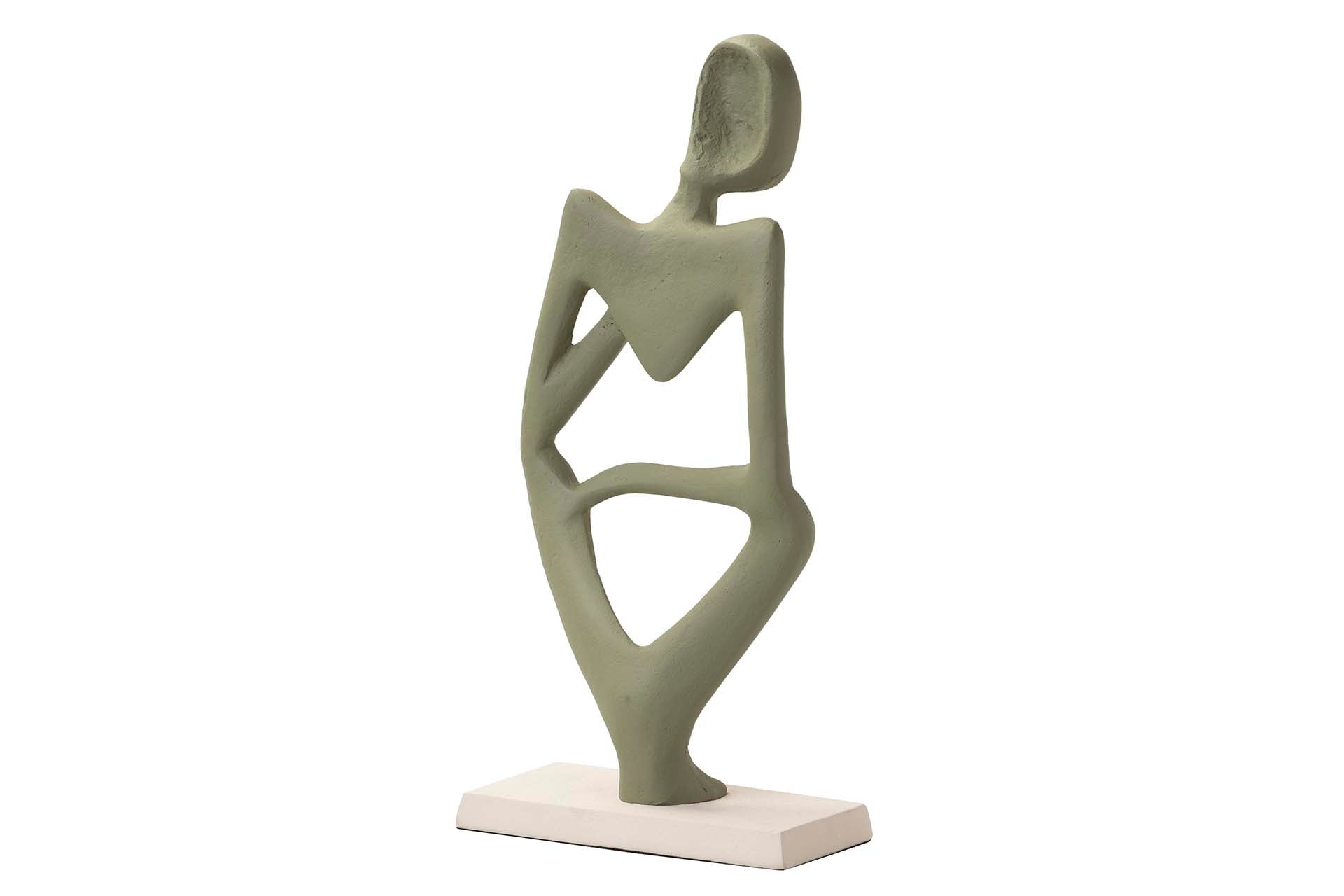 FIGURA ALUMINIO VERDE 17x10x37 CM