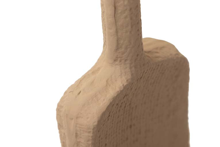 JARRON ALUMINIO BEIGE 13x5x32 CM