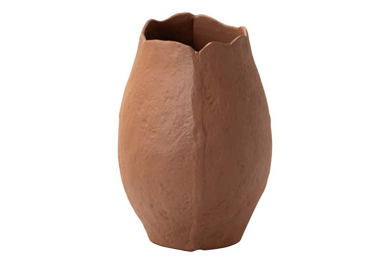 JARRON ALUMINIO NARANJA 27x19x27 CM