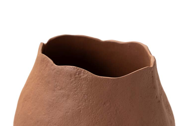 JARRON ALUMINIO NARANJA 27x19x27 CM