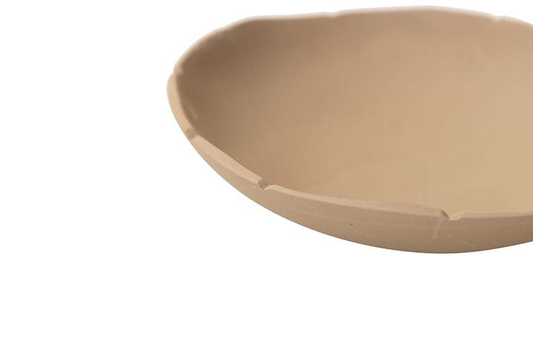 CENTRO DE MESA ALUMINIO BEIGE 18x18x5 CM