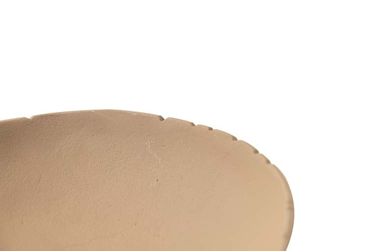 CENTRO DE MESA ALUMINIO BEIGE 18x18x5 CM