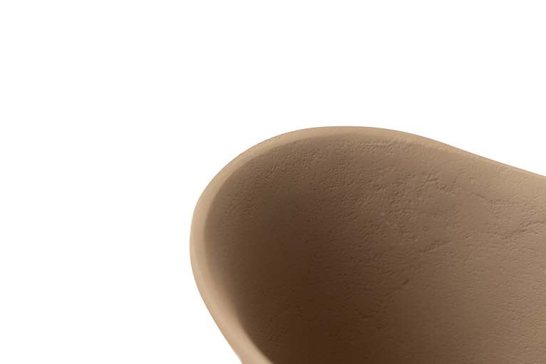 CENTRO DE MESA ALUMINIO BEIGE 23x19x12 CM