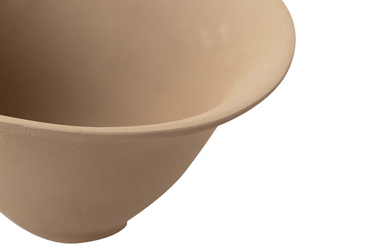 CENTRO DE MESA ALUMINIO BEIGE 23x19x12 CM