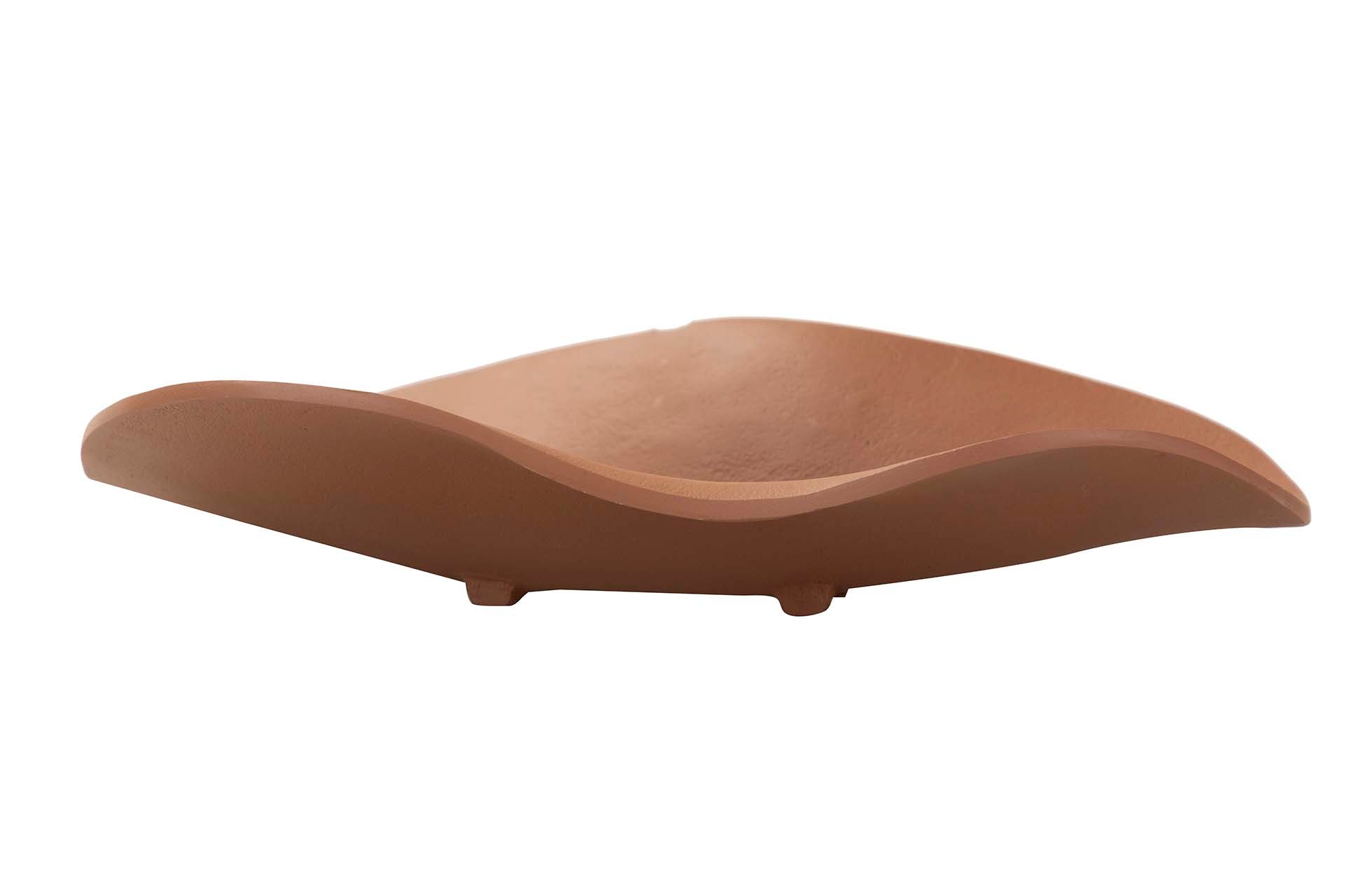 Centro de Mesa de Alumínio Laranja 27x19x6 cm