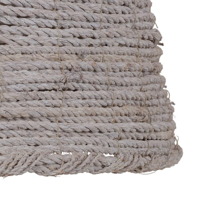 Lámpara Techo Blanco 100% Fibra Natural 43 X 43 X 52 Cm