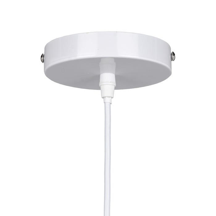 Lámpara Techo Blanco 100% Fibra Natural 43 X 43 X 52 Cm