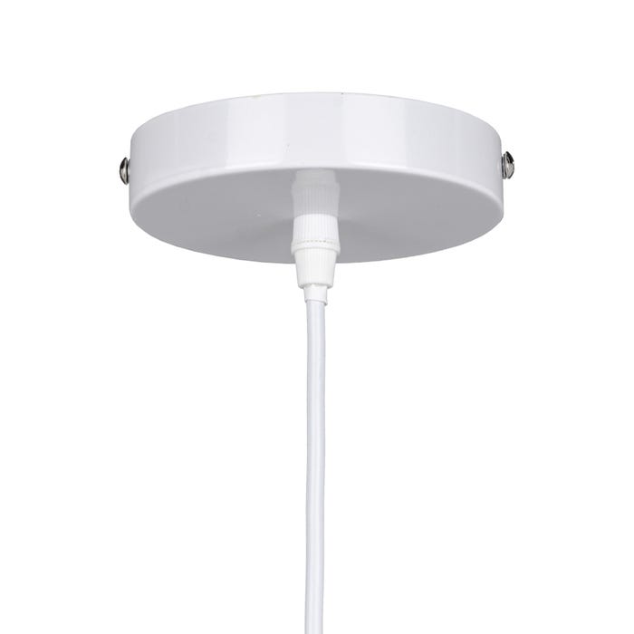 Lámpara Techo Blanco 100% Fibra Natural 43 X 43 X 52 Cm