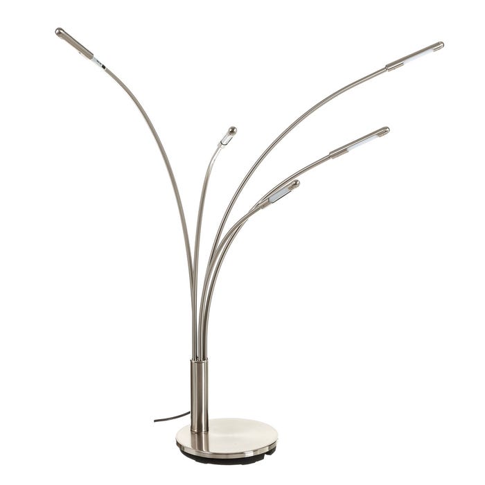 Luminária de mesa LED de metal níquel 78 x 21,50 x 98 cm