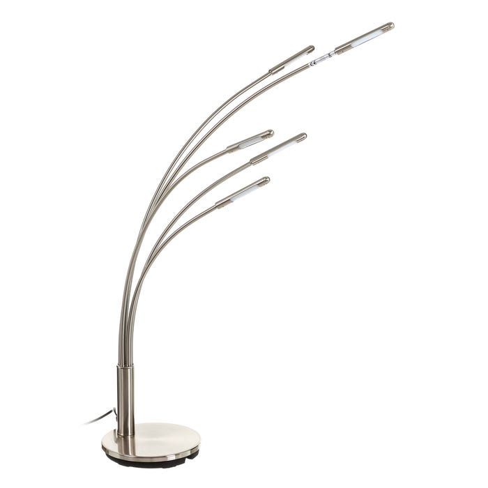 Luminária de mesa LED de metal níquel 78 x 21,50 x 98 cm