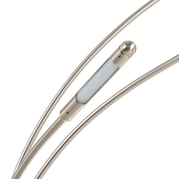 Luminária de mesa LED de metal níquel 78 x 21,50 x 98 cm