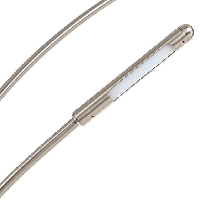 Luminária de mesa LED de metal níquel 78 x 21,50 x 98 cm