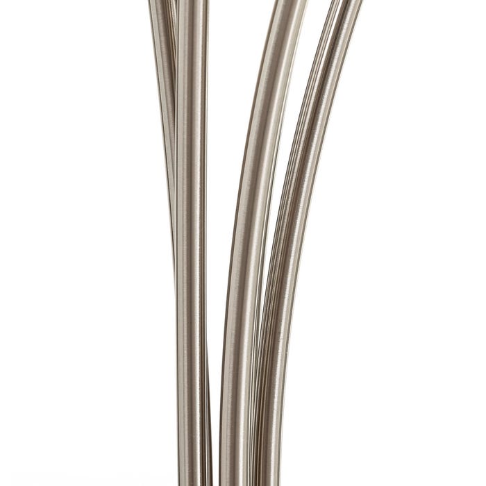 Luminária de mesa LED de metal níquel 78 x 21,50 x 98 cm