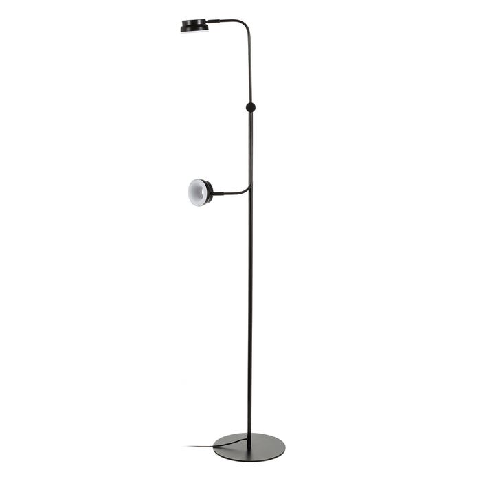 Lámpara Suelo Led Negro Acero Moderno 70 X 70 X 154 Cm