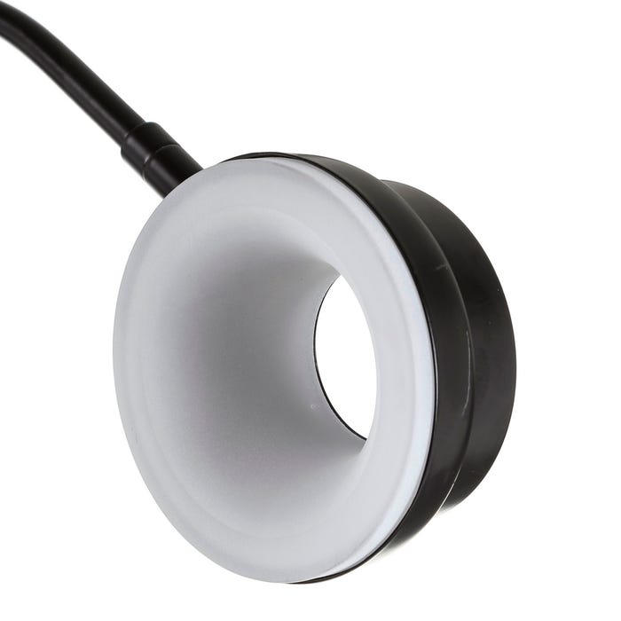 Luminária de chão LED moderna em aço preto 70 x 70 x 154 cm
