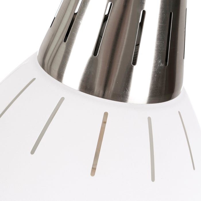 Lámpara Techo Blanco Metal Industrial 30 X 30 X 35 Cm
