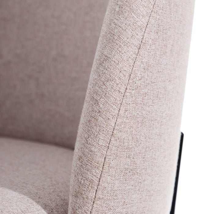 Silla Beige Tejido-Metal Moderno Salón 50 X 54 X 78,50 Cm