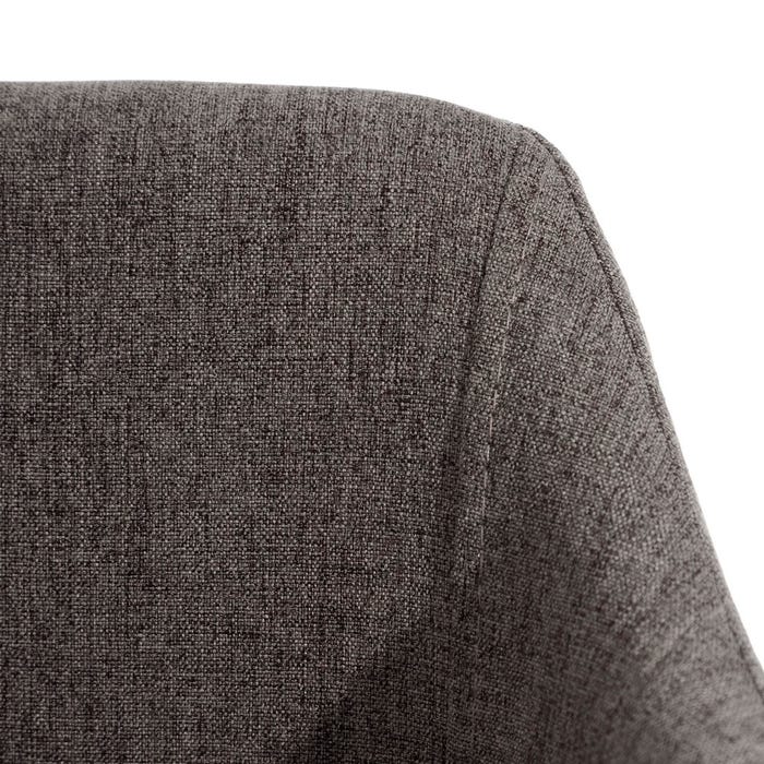 Modern Gray Fabric-Metal Chair Living Room 52.50 X 53 X 77 Cm
