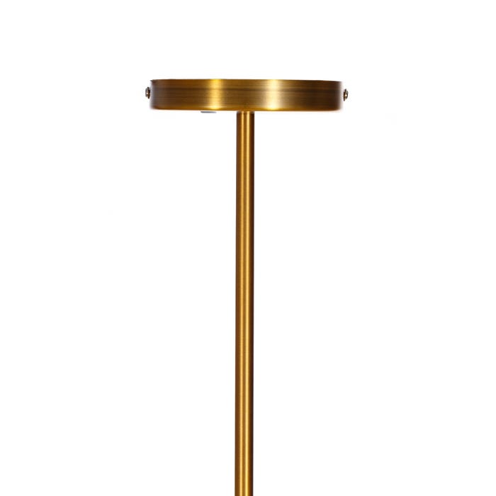 Lámpara Techo Oro Metal / Cristal 83 X 83 X 126 Cm