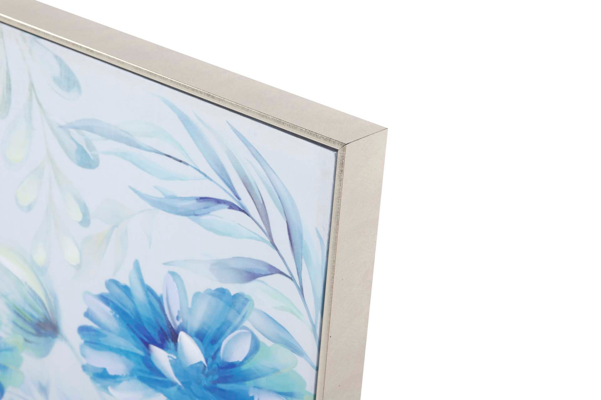 CONJUNTO DE 2 QUADROS DE FLORES COM MOLDURA 40% PM 152x5x62 CM