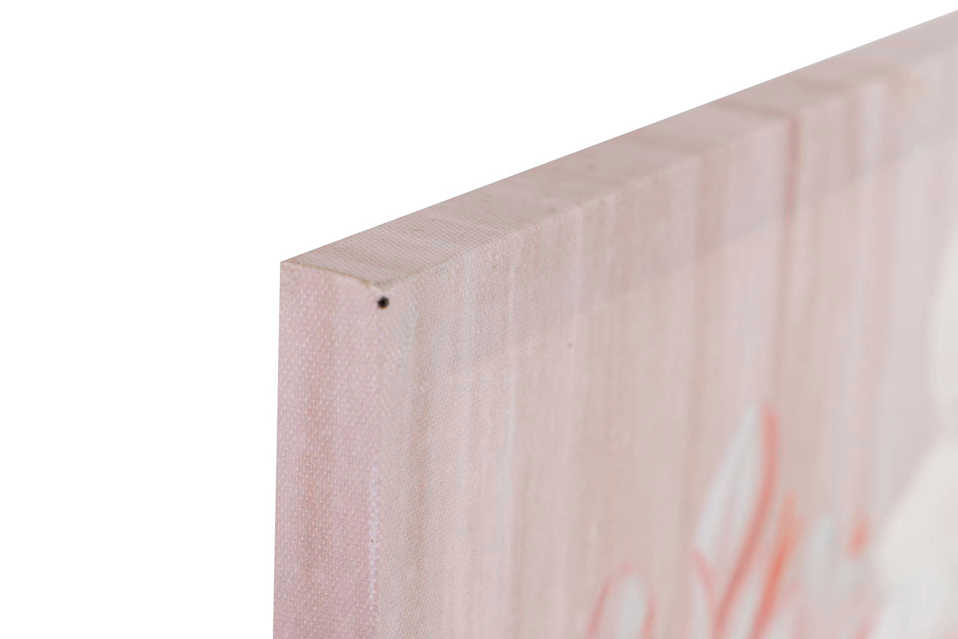 SET OF 2 CANVASES OF FLOWERS 40% HAND PAINTED 40x2x40 CM