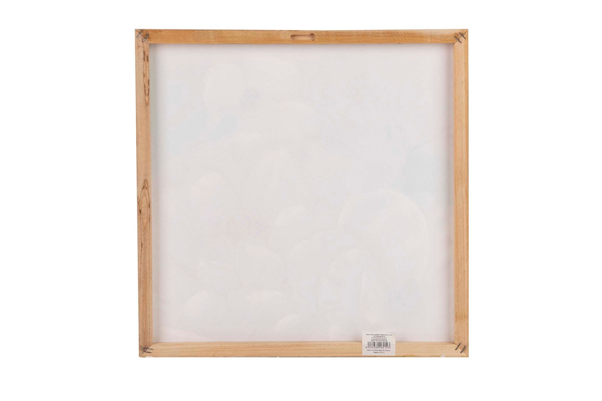 SET OF 2 CANVASES OF FLOWERS 40% HAND PAINTED 40x2x40 CM