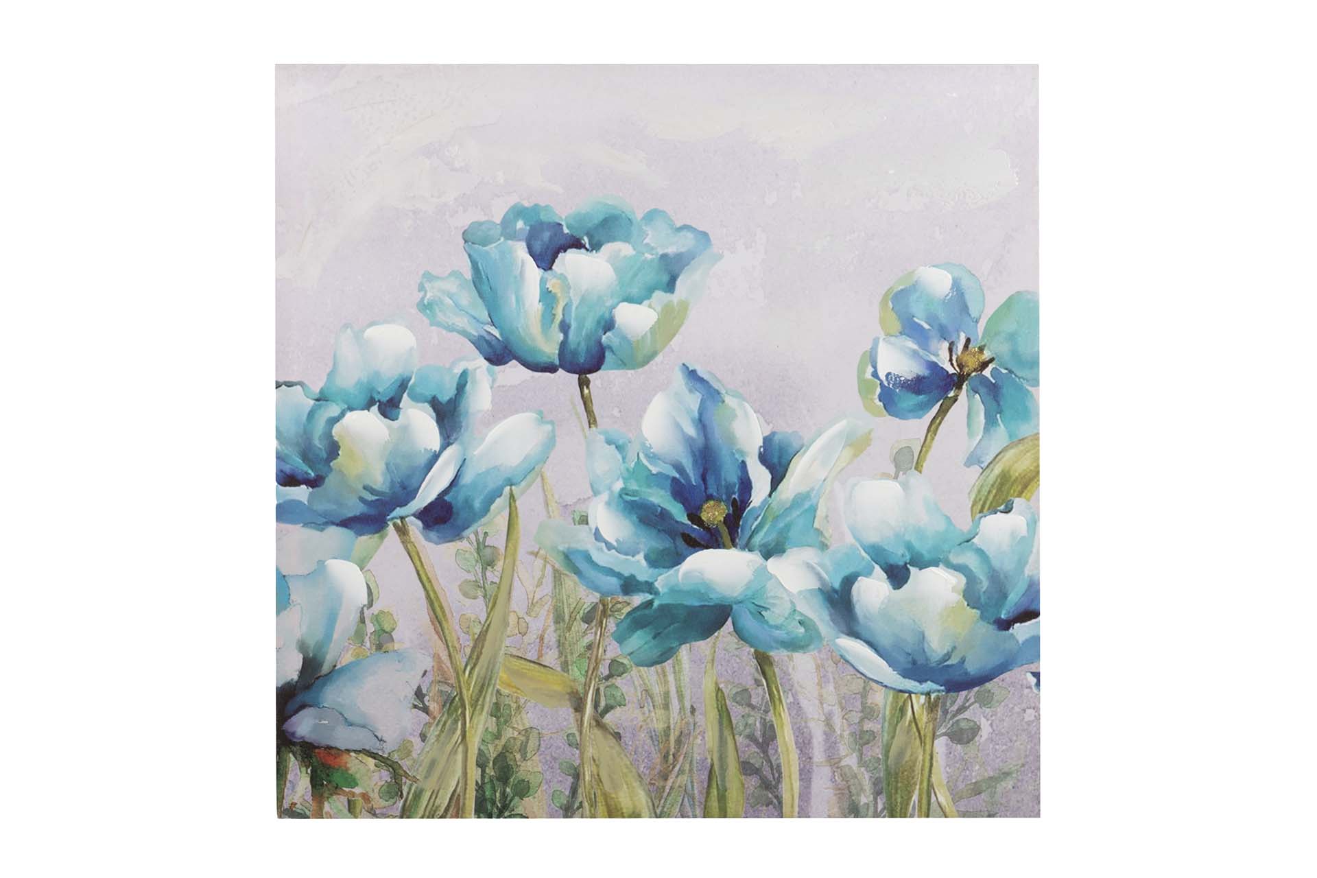 SET 2 LIENZOS FLORES 40% PINTADO A MANO 60x3x60 CM