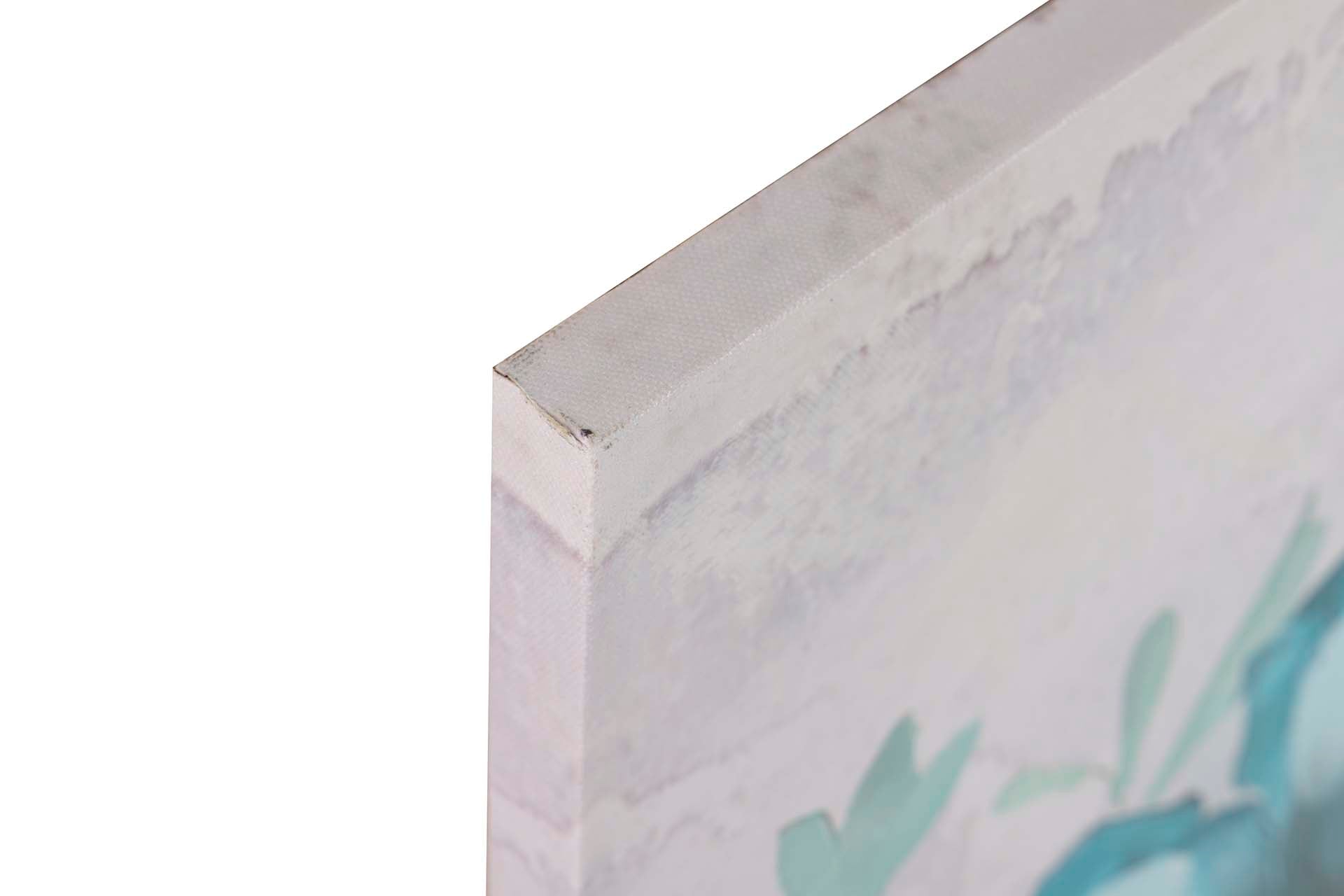 SET 2 LIENZOS FLORES 40% PINTADO A MANO 60x3x60 CM
