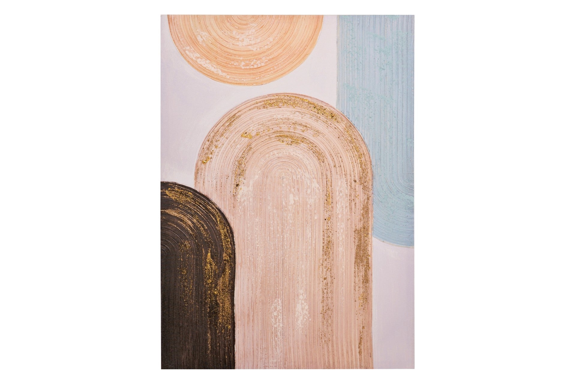 CONJUNTO DE 2 TELAS ABSTRATAS. 40% PINTADA À MÃO 50x3x70 CM