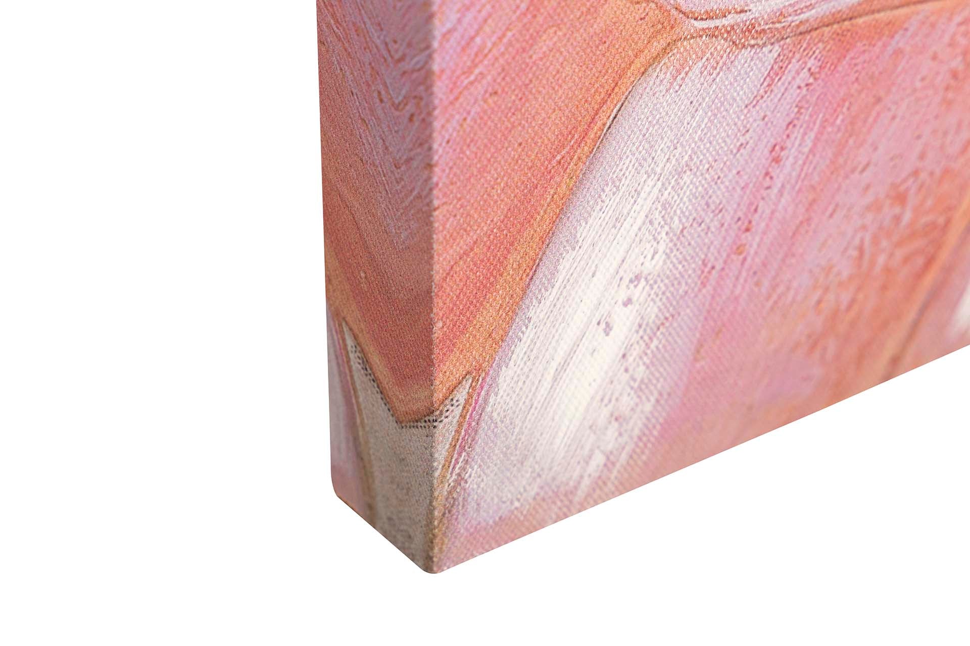 SET OF 2 CANVASES WITH FLOWERS, 40% HAND PAINTED, 70x3x50 CM