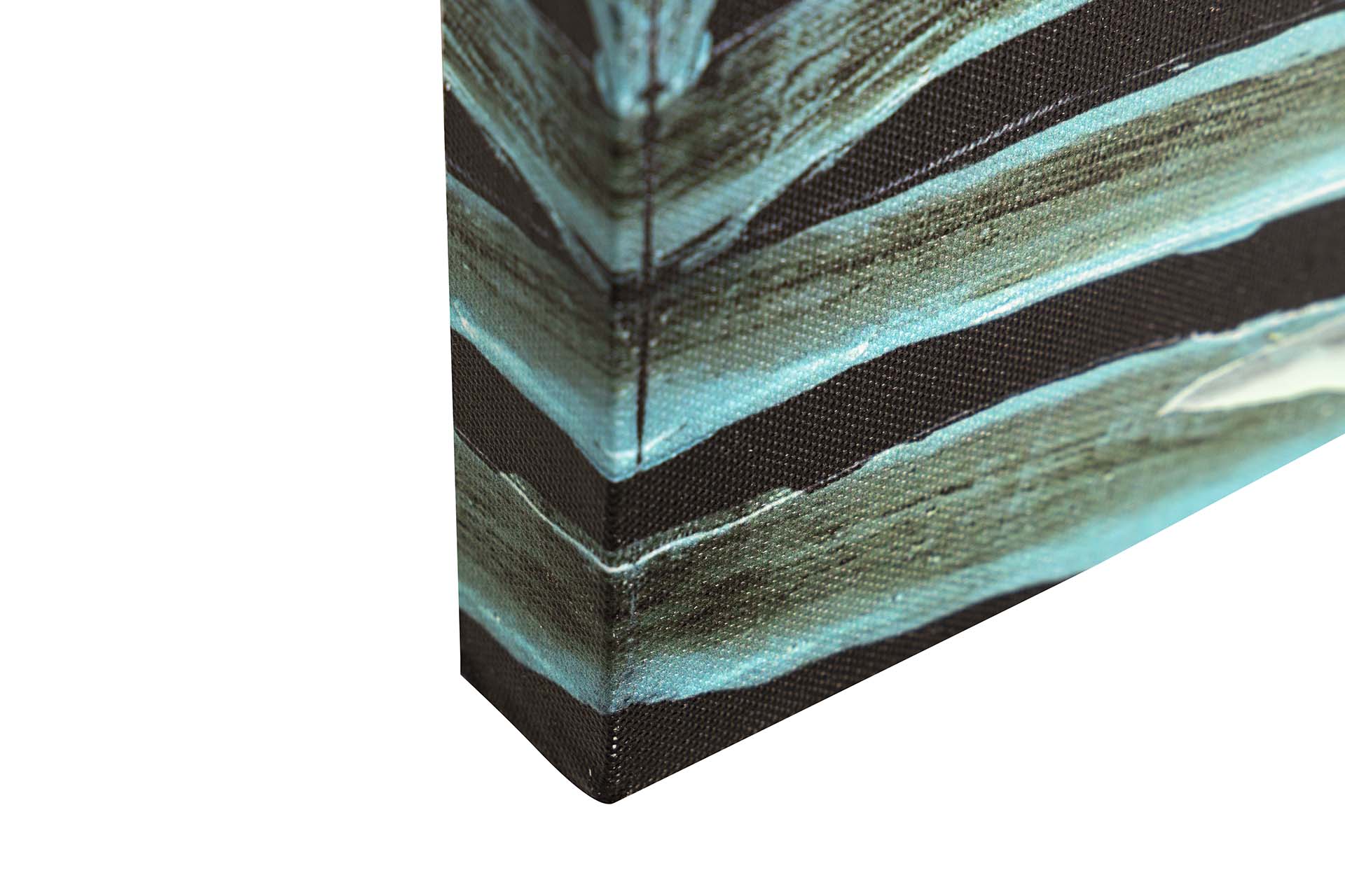 SET 2 LIENZOS HOJAS 40% PINTADO MANO 50x3x70 CM