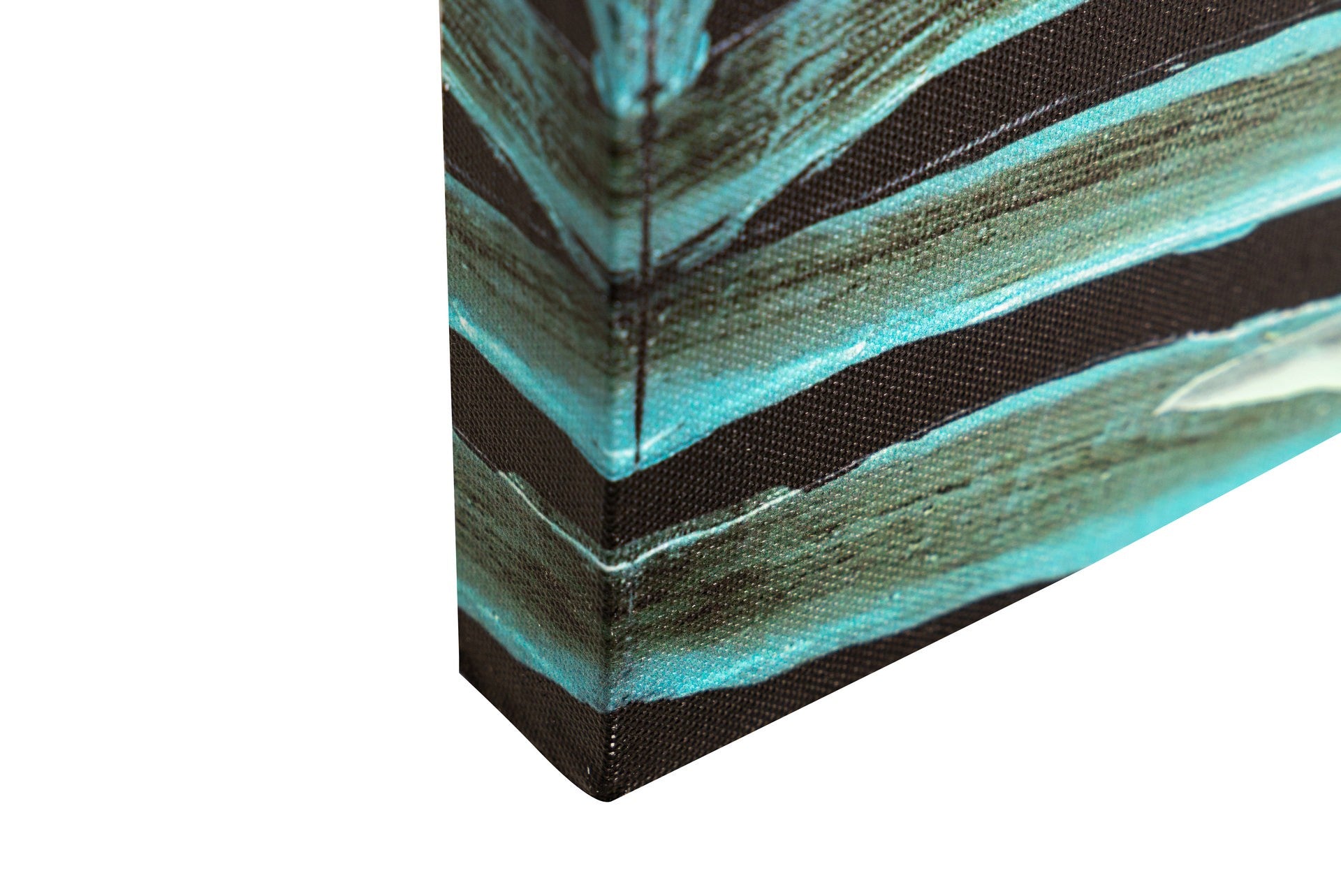 SET OF 2 CANVASES LEAVES 40% HAND PAINTED 50x3x70 CM