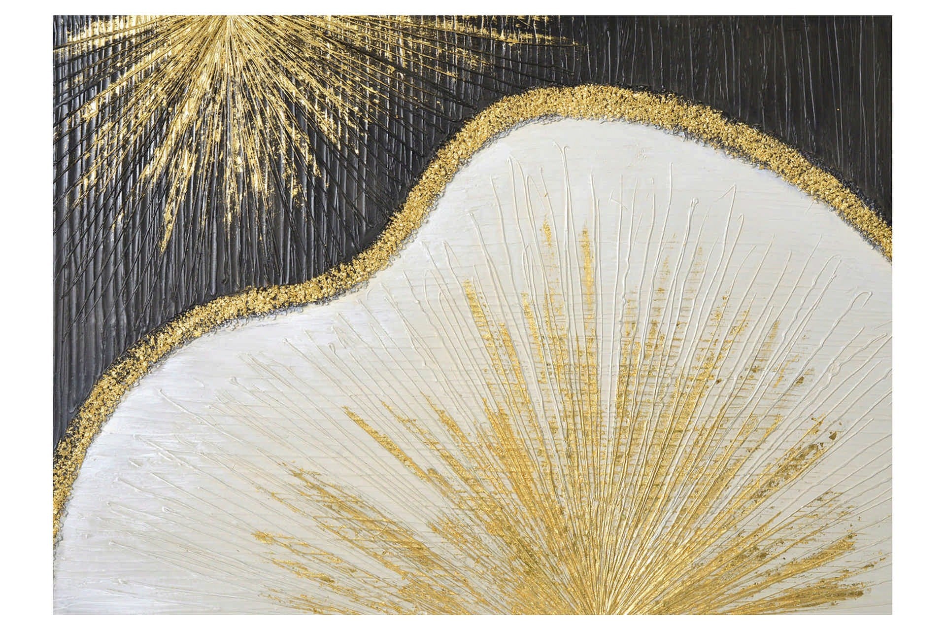 CONJUNTO DE 2 TELAS ABSTRATAS, 40% PINTADAS À MÃO, 70x3x50 CM